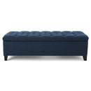 Glouster - Contemporary Storage Ottoman With Button Tufted Design
