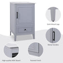 20" Bathroom Vanity With Sink, Bathroom Cabinet With A Door, Door Shelf Storage And Adiustable Foot Pads, A Drawer - Gray