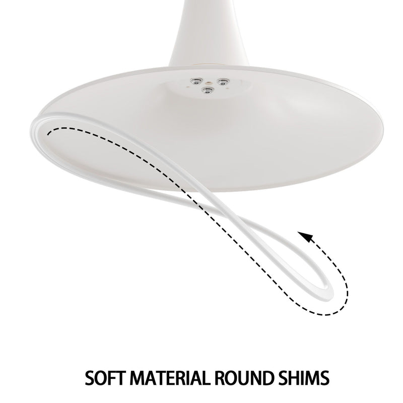 Mid-Century Round Dining Table With Pedestal Base For 2 - 4 People