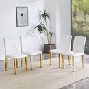 Elegant Upholstered Chairs With Metal Legs