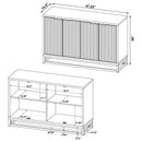 Ryatt - 4 Door Engineered Wood Accent Cabinet - Dark Pine