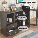 Hazen - Server - Espresso - 33" - Atlantic Fine Furniture Inc