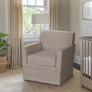Timeless Slipcover Accent Armchair With Track Arm Silhouette Upholstered - Light Brown