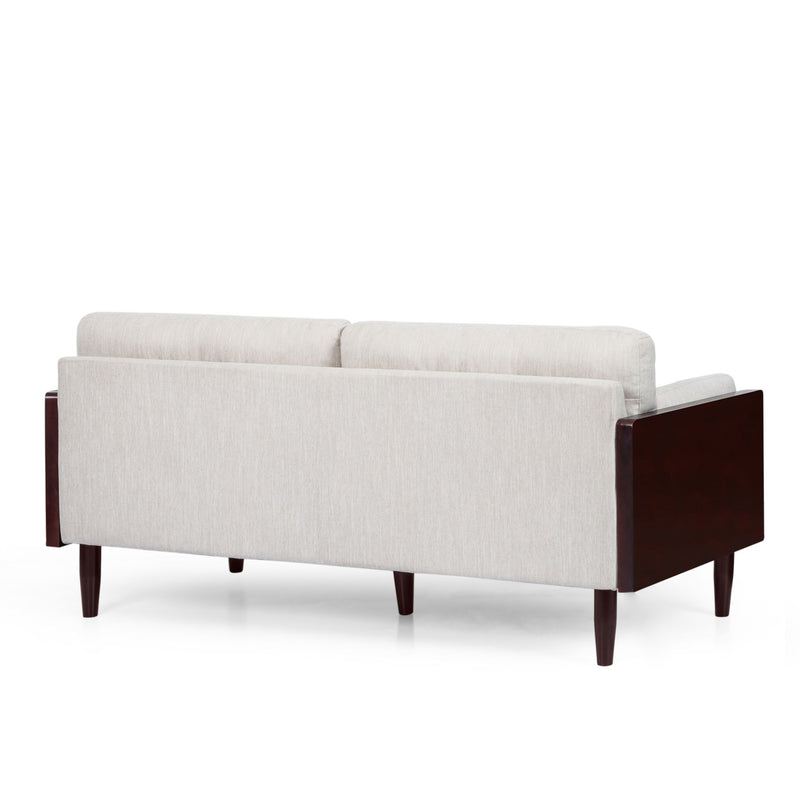 Mid - Century 3 Seater Sofa With Pillow Cushions