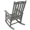 Oversized Porch Rocker Chair With Wide Seat And Tall Backrest