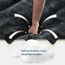 Modern Comfy Chenille L Shaped Sectional Sofa With Movable Ottoman