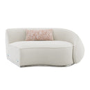 Sahara - Sectional Sofa With 3 Pillows - Beige Boucle