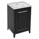 Modern Bathroom Vanity With Sink, Functional Drawer, Soft- Closing Door