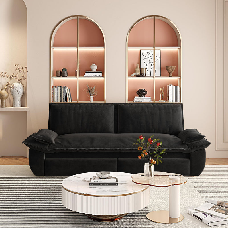 Pull Out Sleeper Sofa Bed, 3 In 1 Multi Functional