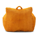 Giant Plush Bean Bag Chair With Armrests And Footstool