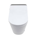 Smart Bidet Toilet Combo With Auto Open & Close, Heated Seat, Foot Sensor Flush, LED Display, Ceramic - White