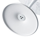 Hexagonal Coffee Table With Printed Marble Top And Base - White Marble