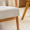 Accent Arm Chair With Pillow Upholstered