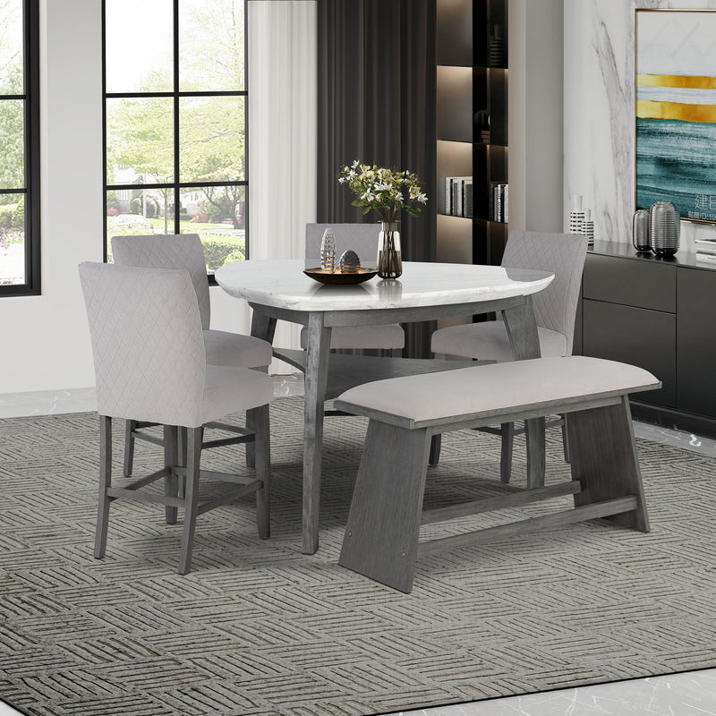 Jasmine - Barstool (Set of 2) - Gray
