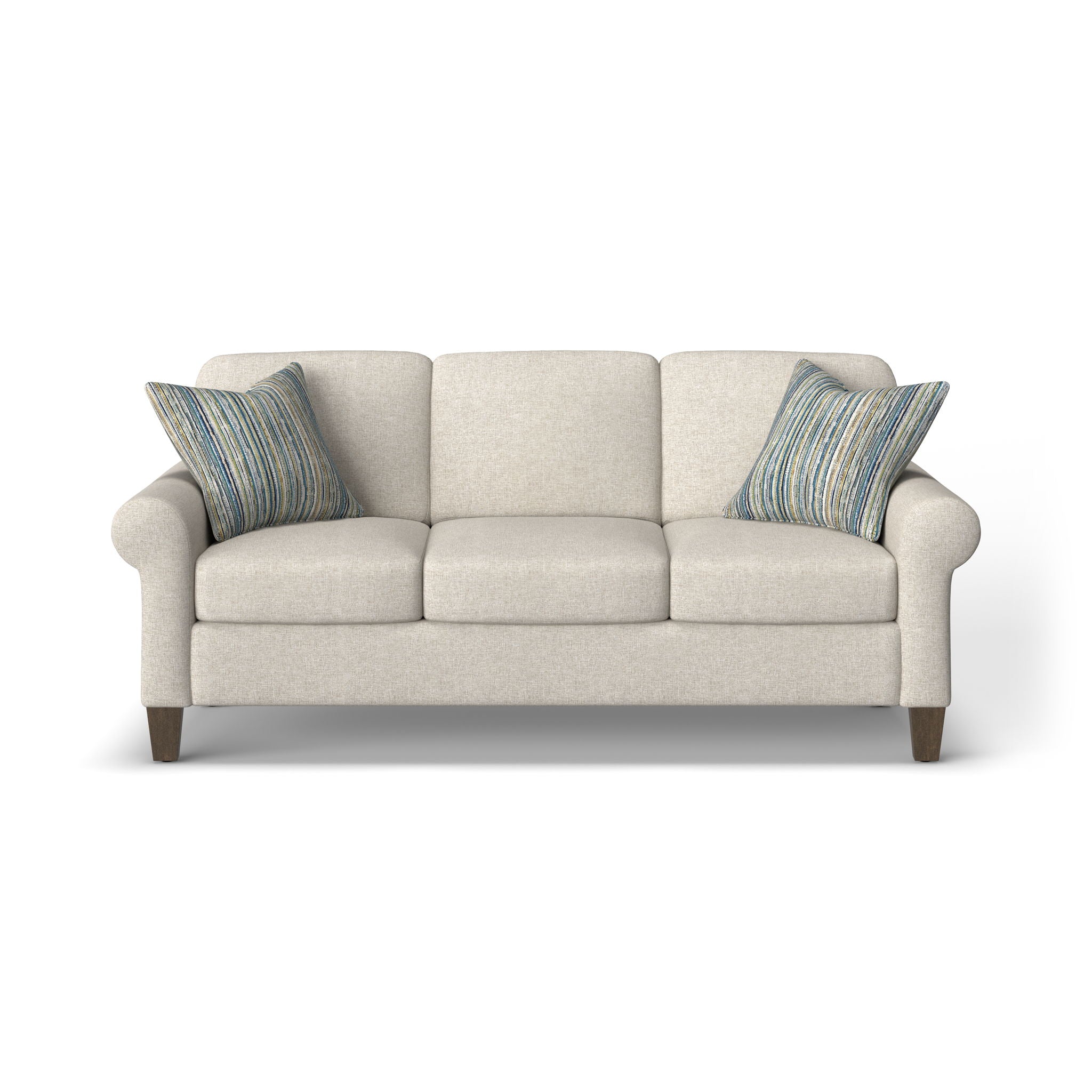 Moxy - Fabric Sofa, Curved Sock Arms