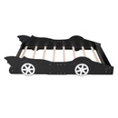 Race Car Shaped Platform Bed & Wheels