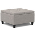 Harrison - Upholstered Coffee Table Storage Ottoman