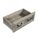 Farmhouse Vintage 7 Drawers Dresser With Natural Texture