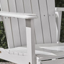 Outdoor Weather Resistant Acacia Wood Adirondack Dining Chairs (Set of 2)