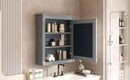 Wall Mounted Bathroom Storage Cabinet With Mirror, Medicine Cabinet With Height Adjustable Shelf