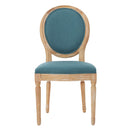 French Country Inspired Dining Chair With Iconic Round Backrest