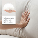 Modern Sectional Sofa With Throw Pillows, Cloud L Shaped Couch Set With Wide 4 Seat Comfy Couch Set With Movable Ottoman