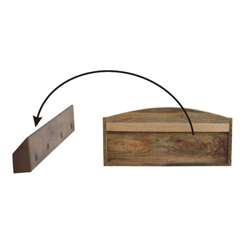 Larissa - Open Wall Mounted Shelf - Oak