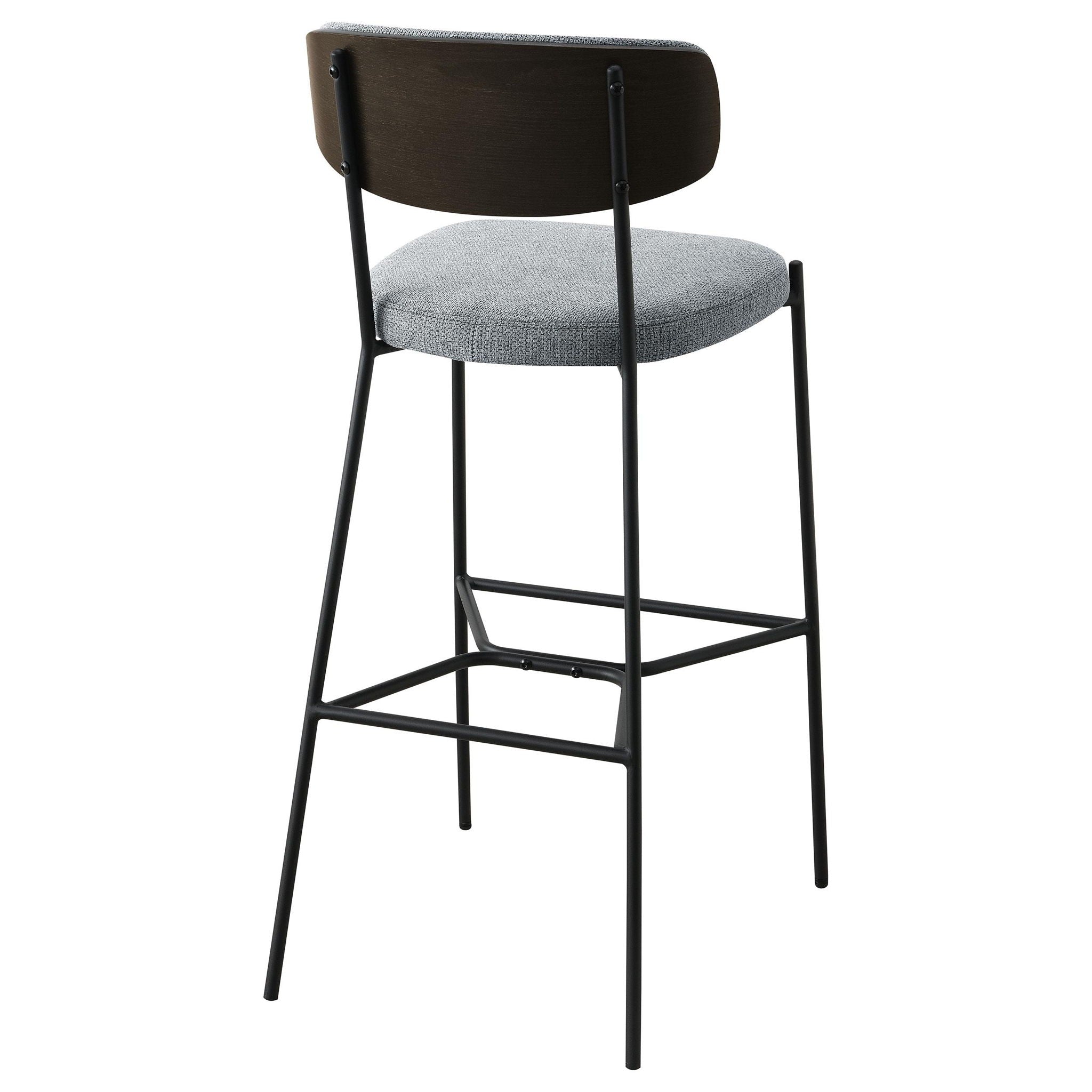 Elison Pub Height Bar Stool Grey (Set of 2) - Atlantic Fine Furniture Melbourne FL