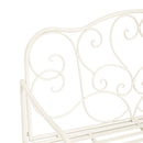 Sunnydaze - Outdoor Garden Bench - Matte White