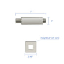 Ceiling Mounted Shower Arm With Flange Stainless Steel