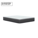 10" Full Size Hybrid Mattress In A Box, Gel Memory Foam Mattress Top With Pocket Coil Base - Gray / White