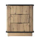 Multi Functional 3 Drawer Nightstand, Perfect For Storing Items Of Different Heights, A Perfect Combination Of Nature And Fashion - Black