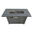 Propane Outdoor Fire Pit Table With Lid High-Quality Materials - Gray