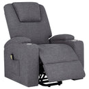 Louie - Chenille Upholstered Power Lift Massage Chair