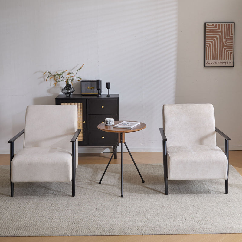 Modern Lounge Chair With Polyester Upholstery
