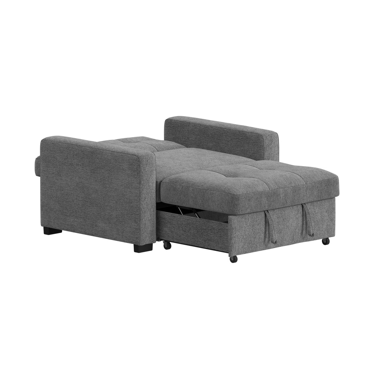 Homer Klicklak Chair With Pull Out Bed in Gray by Elements International, view 10