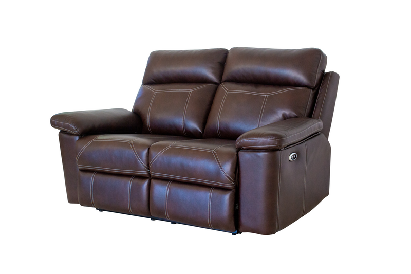 Sterling Manual Brown Air Leather 2 Seater