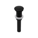 Rectangular Vessel Sink With Faucet & Drain - White / Black