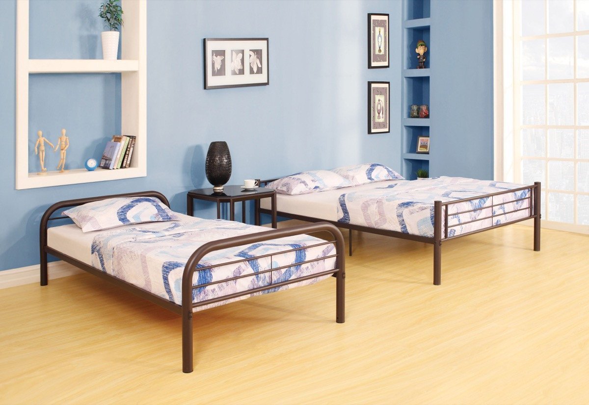 ACME Cairo Bunk Bed (Twin/Full) in Sandy Black 37610 - Atlantic Fine Furniture Melbourne FL