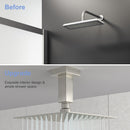 Ceiling Mounted Shower Arm With Flange Stainless Steel