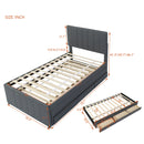 Upholstered Design Platform Bed With Trundle