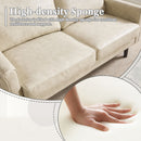 Mid Century Modern Loveseat Sofa With USB Ports, Removable Pillow Cover