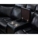 Jupiter - Leather Sectional - Black