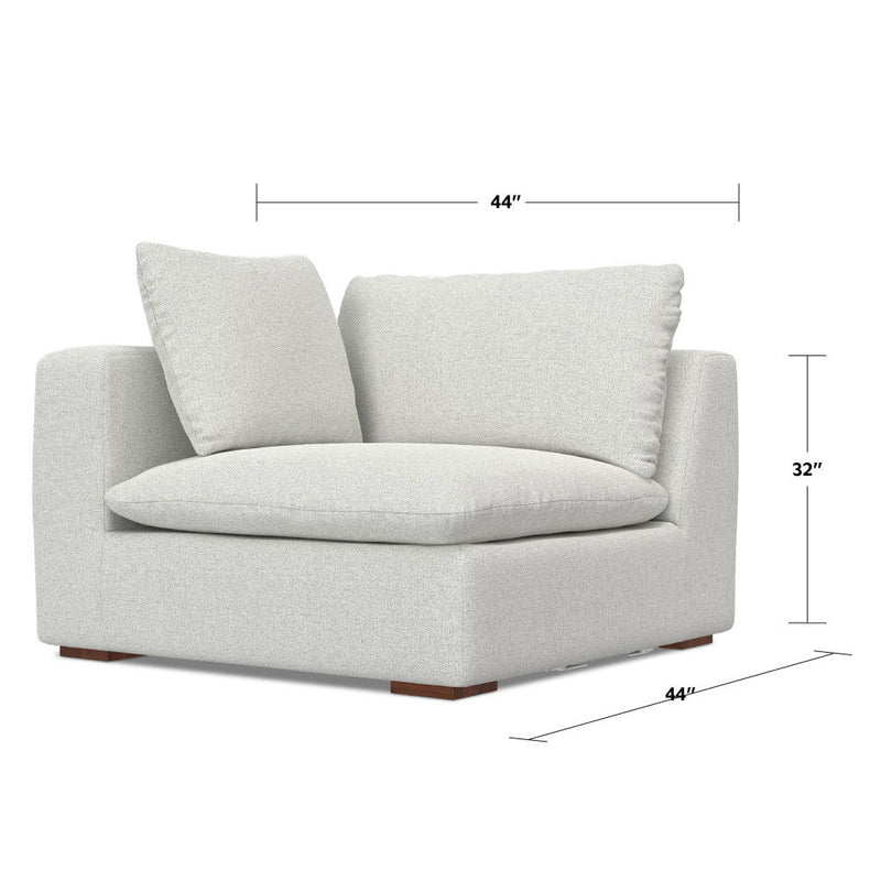 Jasmine - Right Arm Sofa Module - Gray