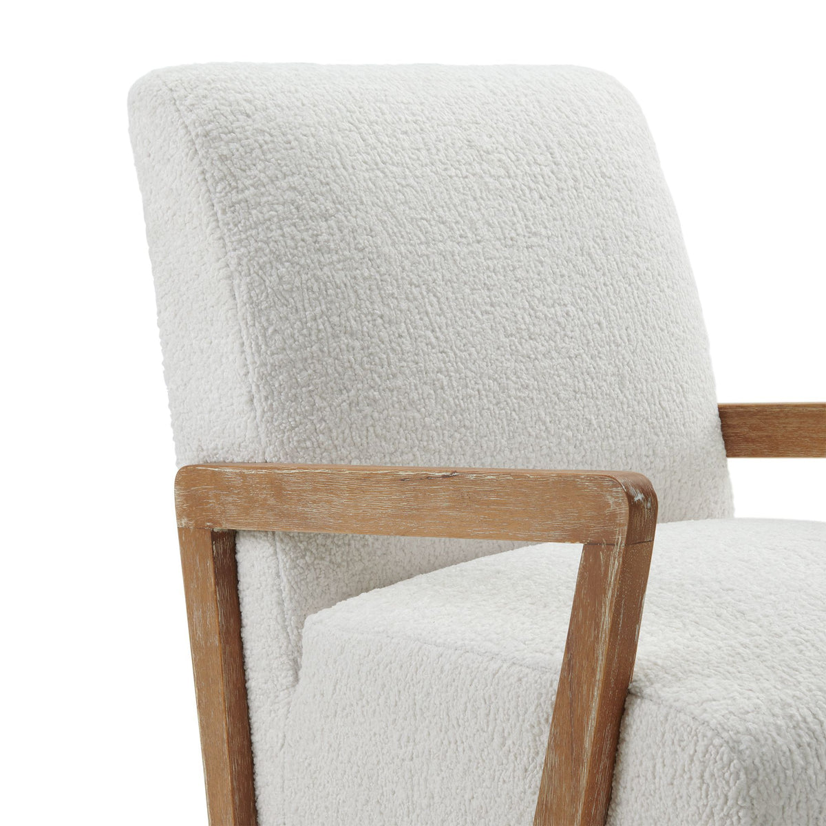 Enzo Accent Chair in Sheep Skin White (3A Packaging) by Elements International, view 3