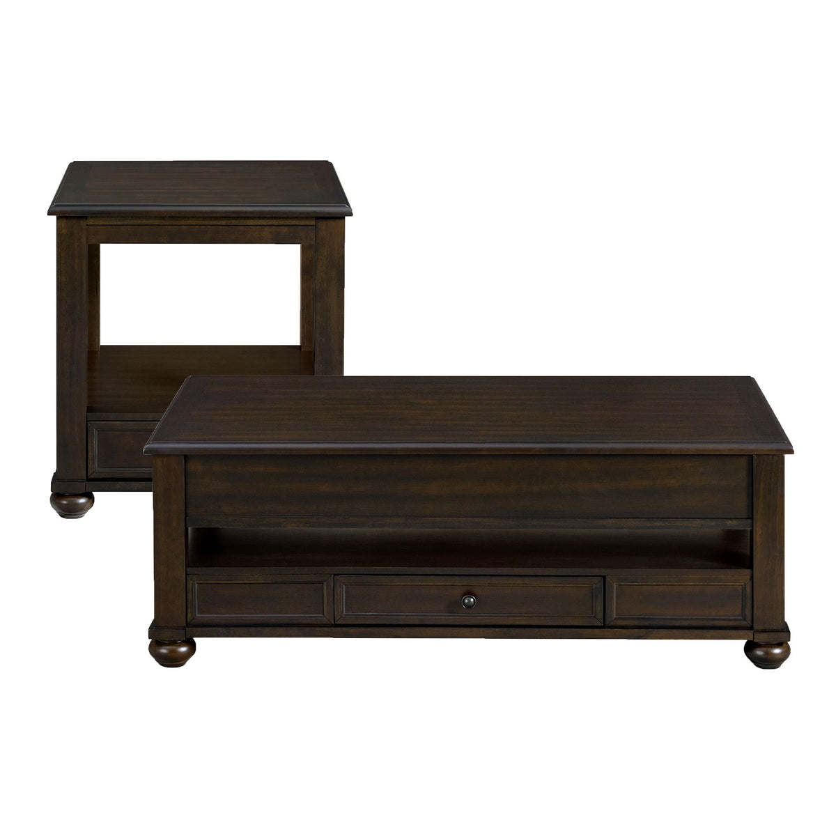 Wagner Occasional Table Set in Dark Brown by Elements International