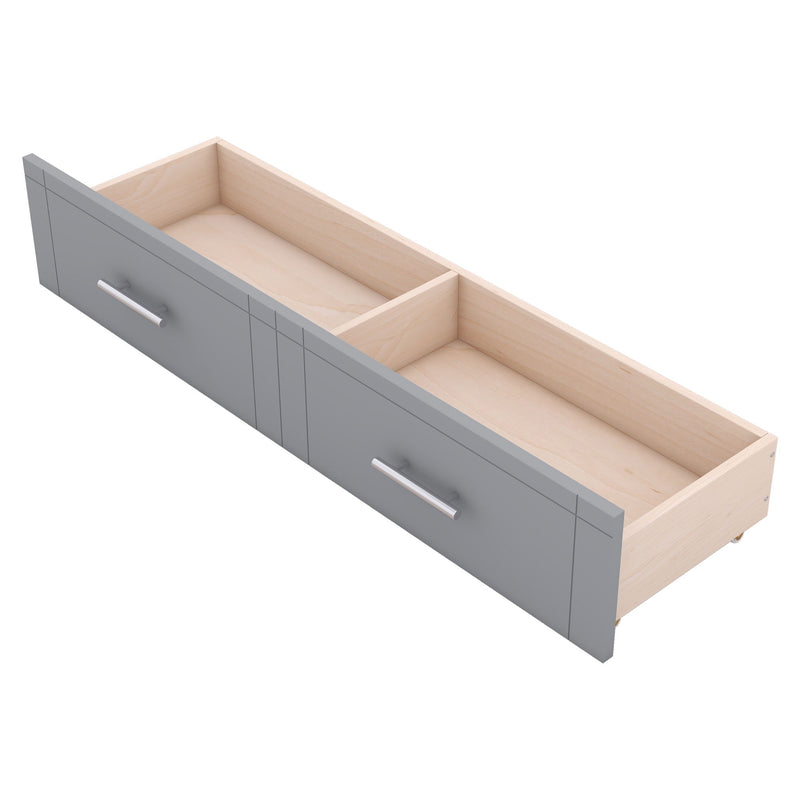 Murphy Bed With Shelves, Drawers And USB Ports