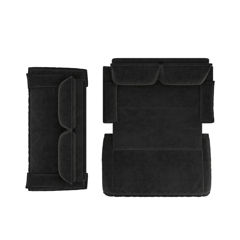 Pull Out Sleeper Sofa Bed, 3 In 1 Multi Functional