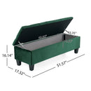 Contemporary Button Tufted And Diamond Stitched Storage Ottoman