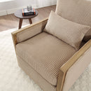 Comfy Accent Barrel Chair, 360 Degree Swivel